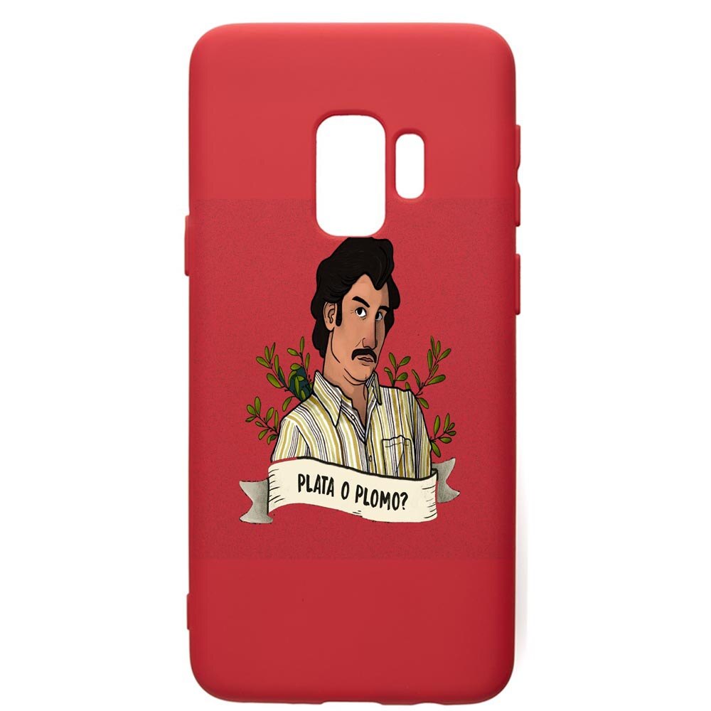 Husa de protectie Samsung Galaxy S9, Narcos Pablo Escobar, silicon, cu interiorul din material textil, protectie camera, Red, PR438