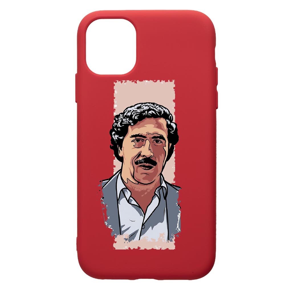 Husa de protectie Samsung Galaxy A51, Narcos Pablo Escobar, silicon, cu interiorul din material textil, protectie camera, Red, PR442