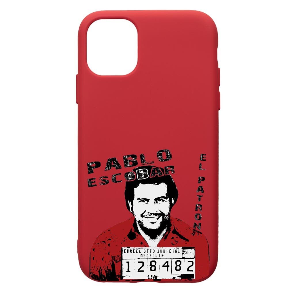 Husa de protectie Samsung Galaxy A51, Narcos, silicon, cu interiorul din material textil, protectie camera, Red, PR444
