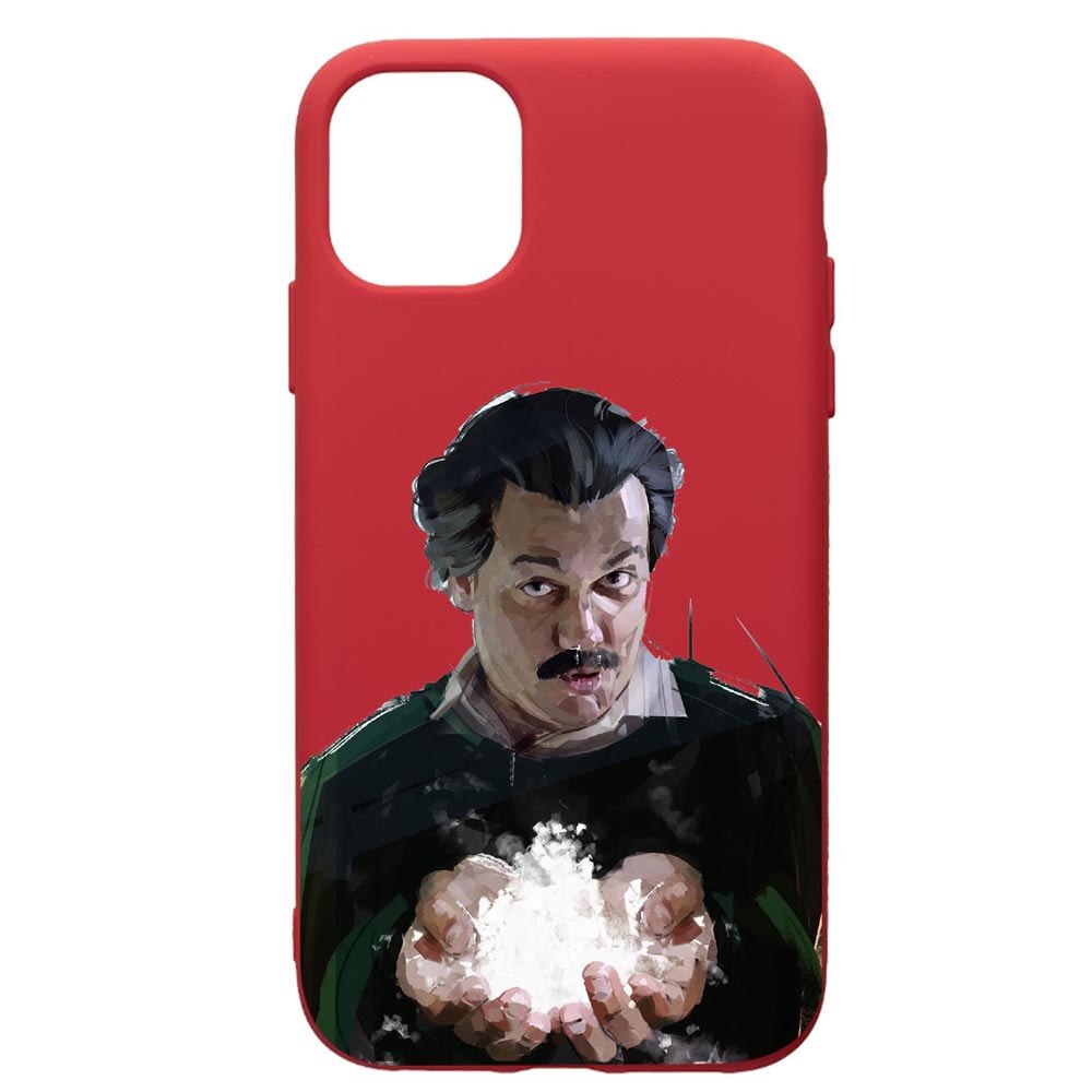 Husa de protectie Samsung Galaxy A51, Narcos Pablo Escobar, silicon, cu interiorul din material textil, protectie camera, Red, PR446