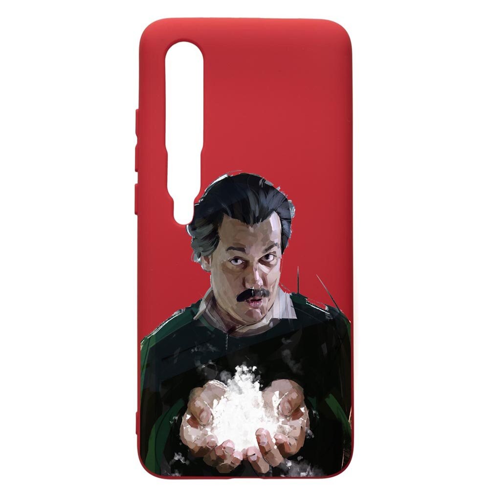 Husa de protectie Xiaomi Mi 10 / Mi 10 Pro, Narcos Pablo Escobar, silicon, cu interiorul din material textil, protectie camera, Red, PR446
