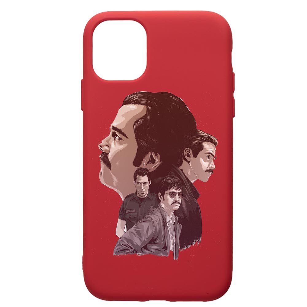 Husa de protectie Samsung Galaxy A51, Narcos, silicon, cu interiorul din material textil, protectie camera, Red, PR448