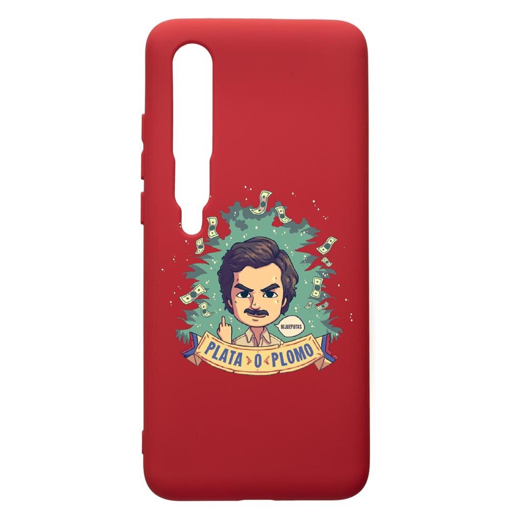 Husa de protectie Xiaomi Mi 10 / Mi 10 Pro, Narcos Pablo Escobar, silicon, cu interiorul din material textil, protectie camera, Red, PR447