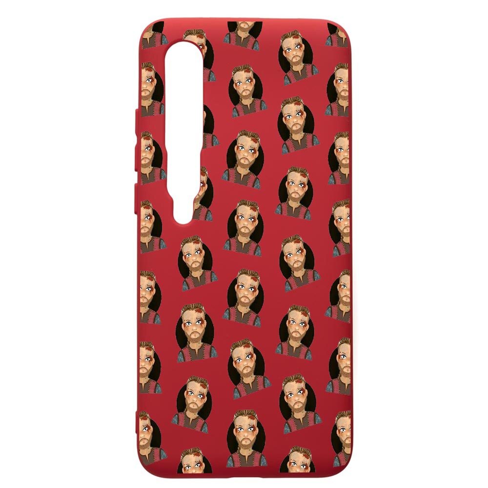 Husa de protectie Xiaomi Mi 10 / Mi 10 Pro, The Vikings, silicon, cu interiorul din material textil, protectie camera, Red, PR453