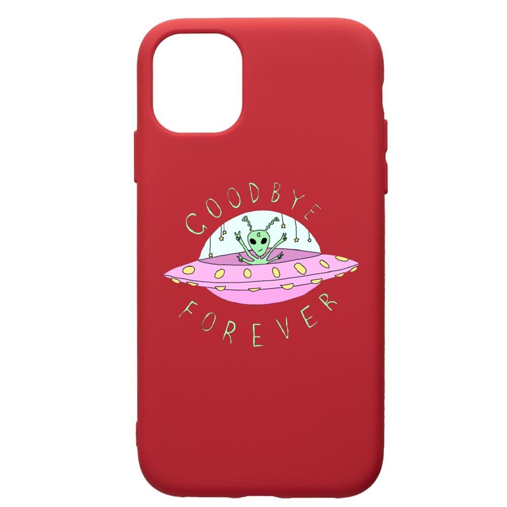Husa de protectie Samsung Galaxy A51, Universe, UFO, silicon, cu interiorul din material textil, protectie camera, Red, PR474
