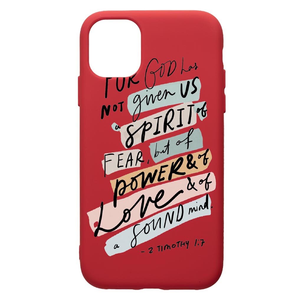 Husa de protectie Apple iPhone 11, Bible, silicon, cu interiorul din material textil, protectie camera, Red, PR481
