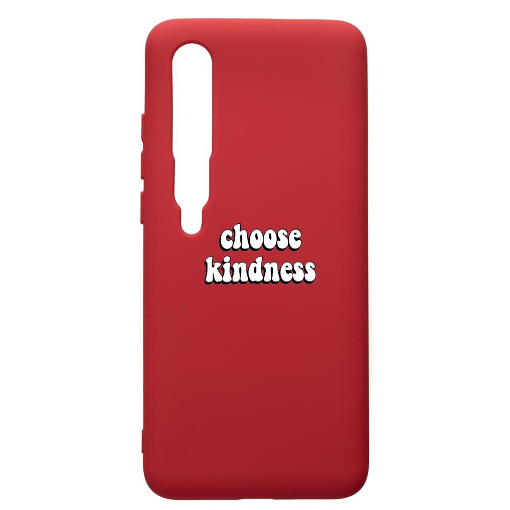 Husa de protectie Xiaomi Mi 10 / Mi 10 Pro, Kidness, silicon, cu interiorul din material textil, protectie camera, Red, PR478
