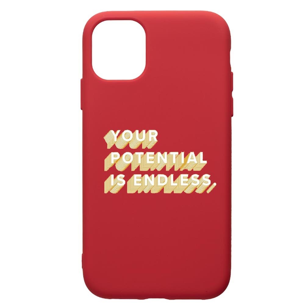 Husa de protectie Samsung Galaxy A51, Endless, silicon, cu interiorul din material textil, protectie camera, Red, PR484