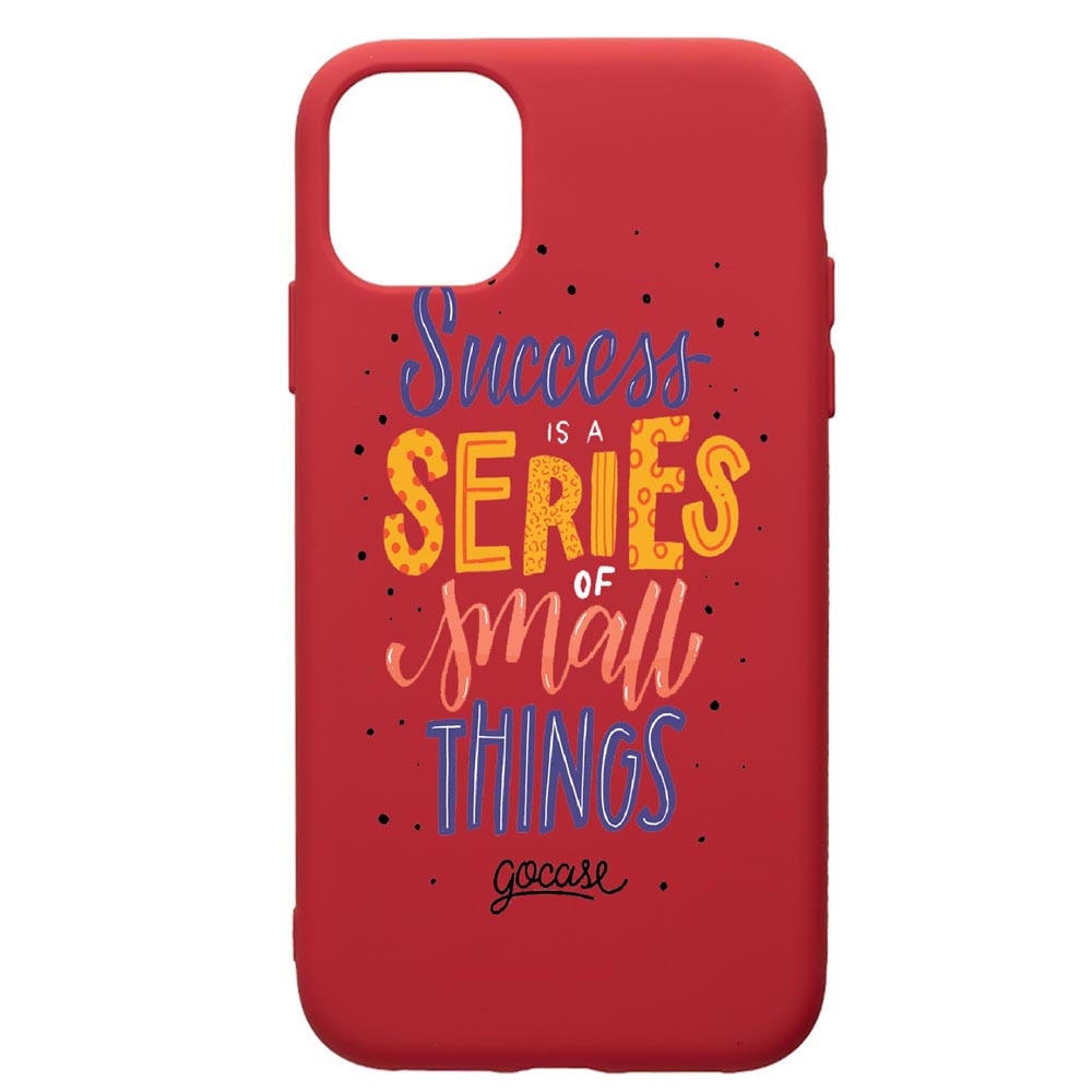 Husa de protectie Samsung Galaxy A51, Success, silicon, cu interiorul din material textil, protectie camera, Red, PR485