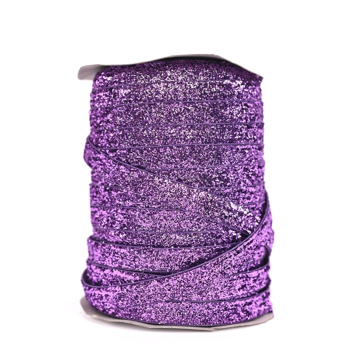 Banda Decorativa din Catifea, Violet, Flamadar