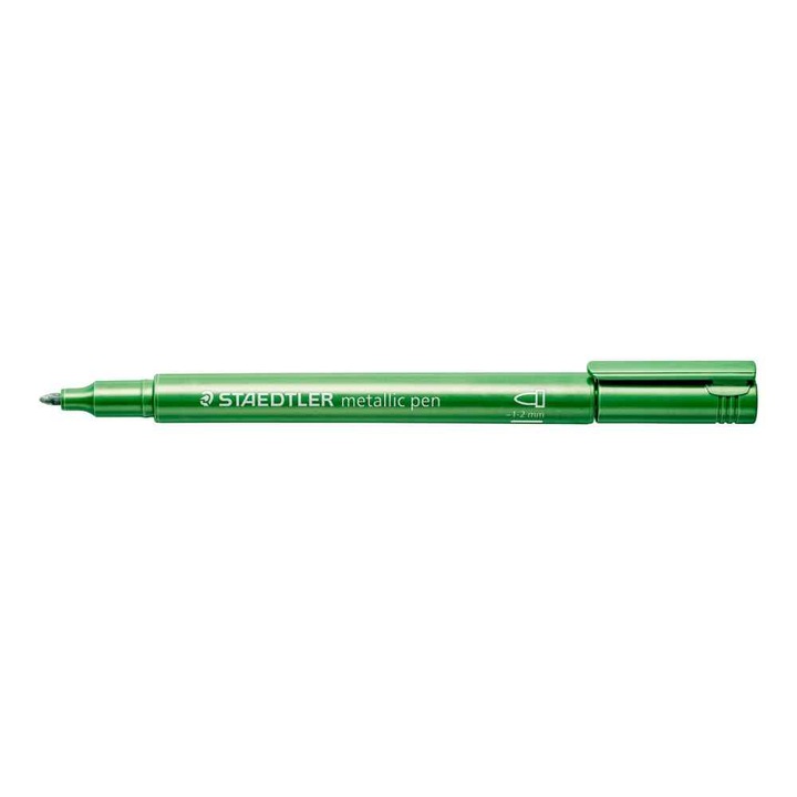 Marker metalic, urma de 1-2 mm, Staedtler Verde