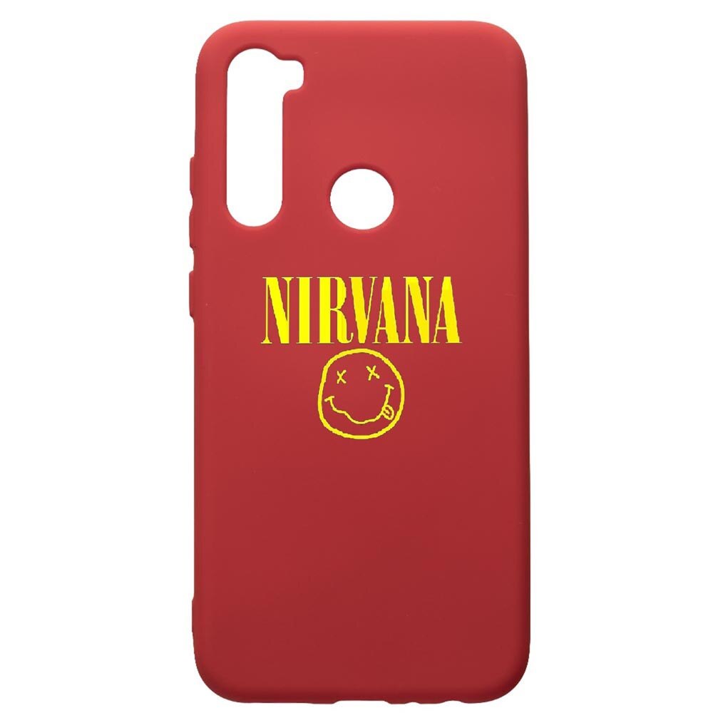 Husa de protectie Xiaomi Redmi Note 8, Nirvana, silicon, cu interiorul din material textil, protectie camera, Red, PR540