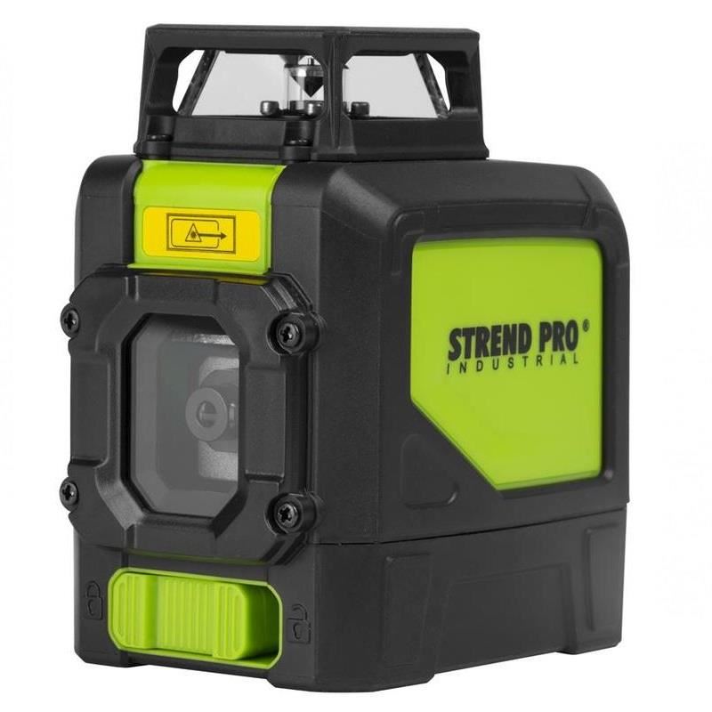 Nivela laser, Strend Pro Industrial HP-NT411G, linie incrucisata, 4x1.5V, lungime 30m