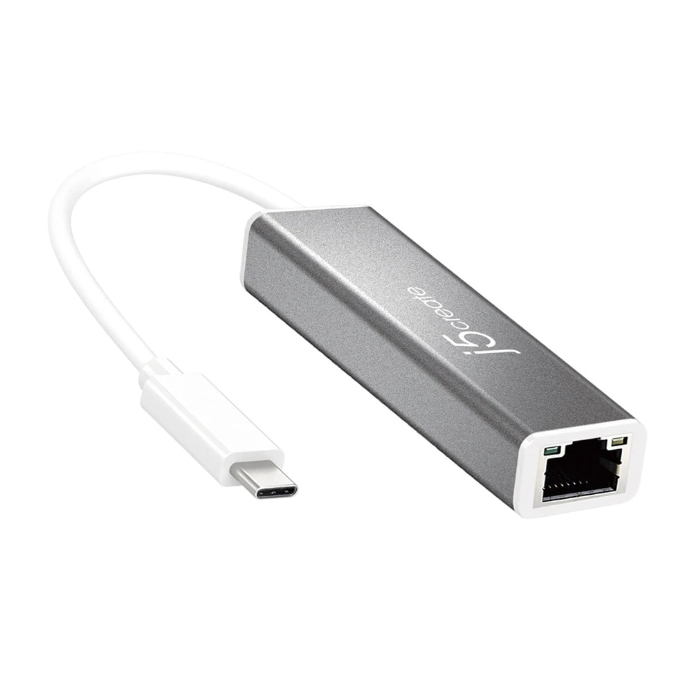 Adaptor placa de retea j5Create JCE131, Type USB-C 3.1 Gen1, Gigabit Ethernet