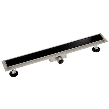 Rigola dus inox sticla neagra, 70 cm Rigola dus inox sticla neagra, 70 cm
