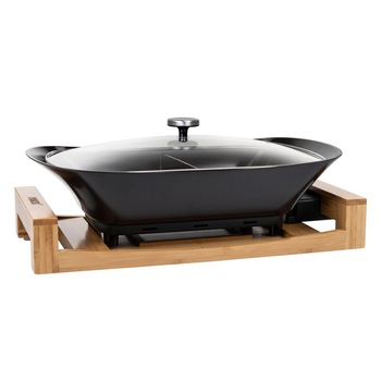 Tigaie electrica multifunctionala Pure Princess, 1600 W, Negru Tigaie electrica multifunctionala Pure Princess, 1600 W, Negru