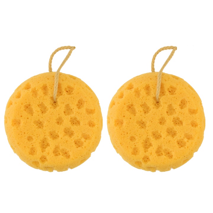 MAGNUM fürdőszivacs, natúr típusú, sárga, 2 db