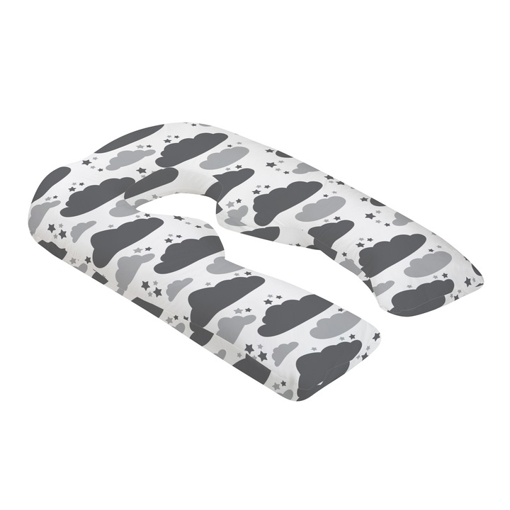 Perna multifunctionala, bebeluca, pentru gravide si alaptare, Clouds