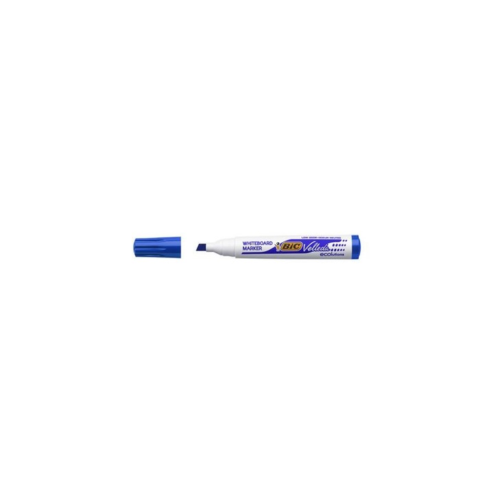 Маркер за бяла дъска BIC Velleda 1751, Скосен връх, Син