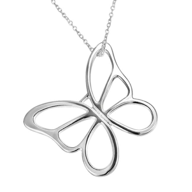 Lant cu pandant fluture, argint, Eurozone