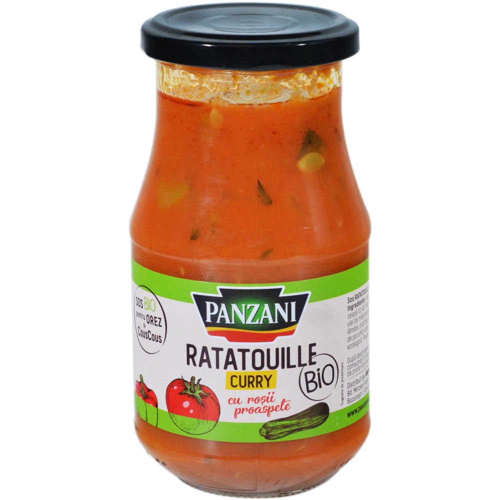 Sos Ratatouille Curry Bio Panzani, 410 g