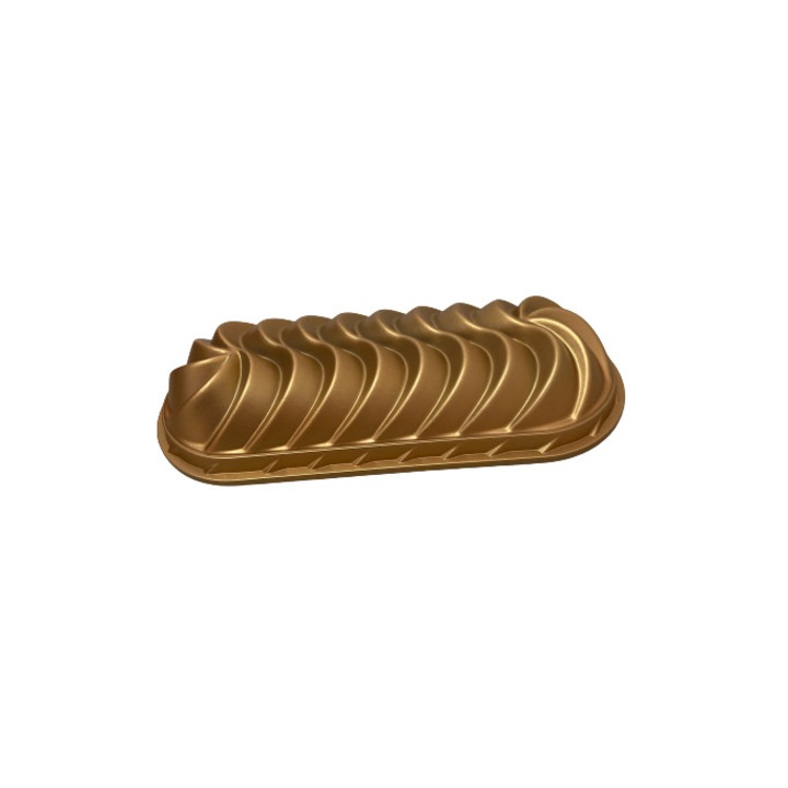 WHO-Gránit tortaforma,sütőforma, 34x14 cm, alumínium, sárga