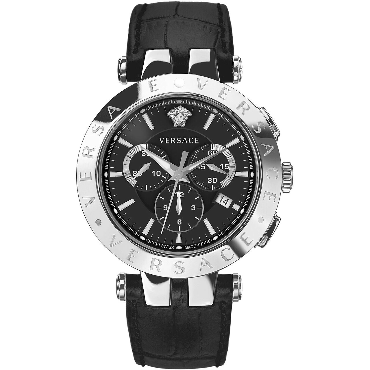 Ceas barbatesc Versace VERQ00520, Quartz, 42mm, 5ATM, Argintiu
