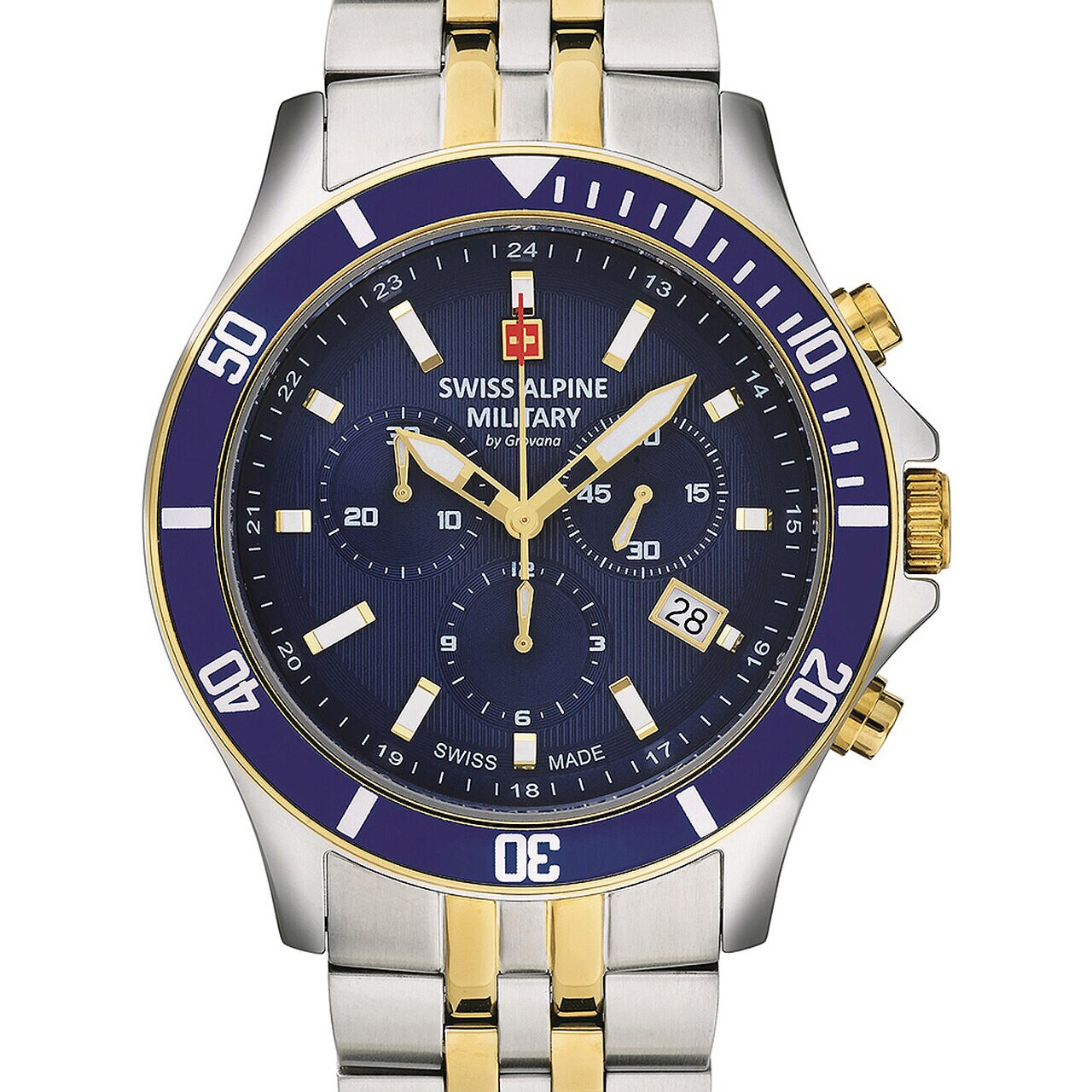 Ceas barbatesc Swiss Military 7022.9145, Quartz, 42mm, 10ATM, Argintiu