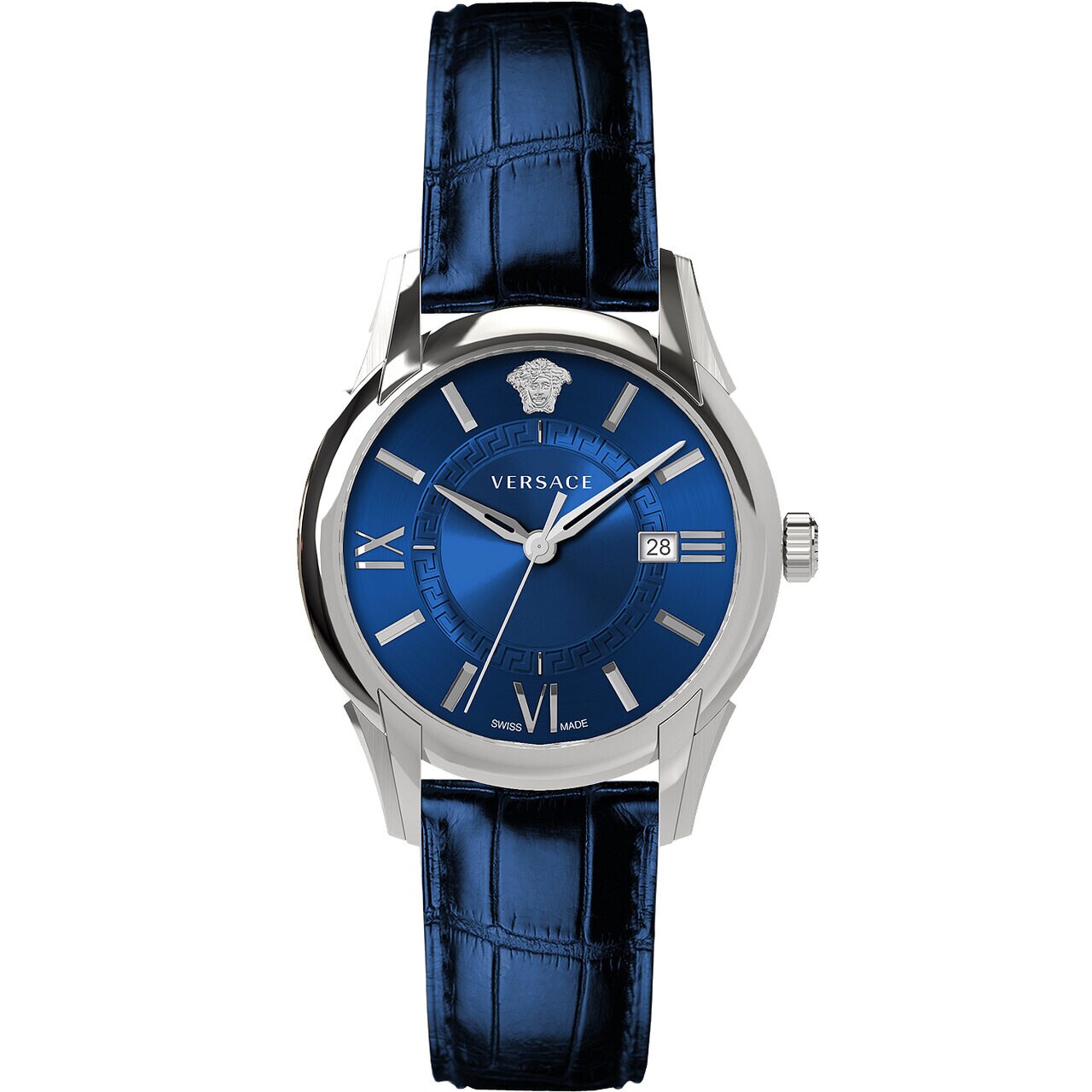 Ceas barbatesc Versace VEUA00220, Quartz, 42mm, 5ATM, Argintiu