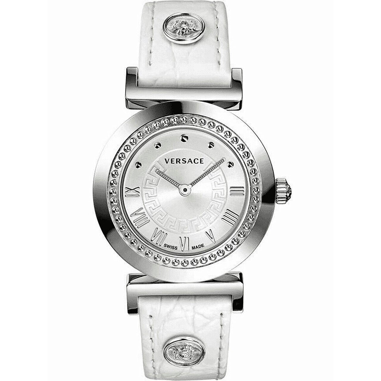 Ceas de dama Versace P5Q99D001S001, Quartz, 35mm, 3ATM, Argintiu