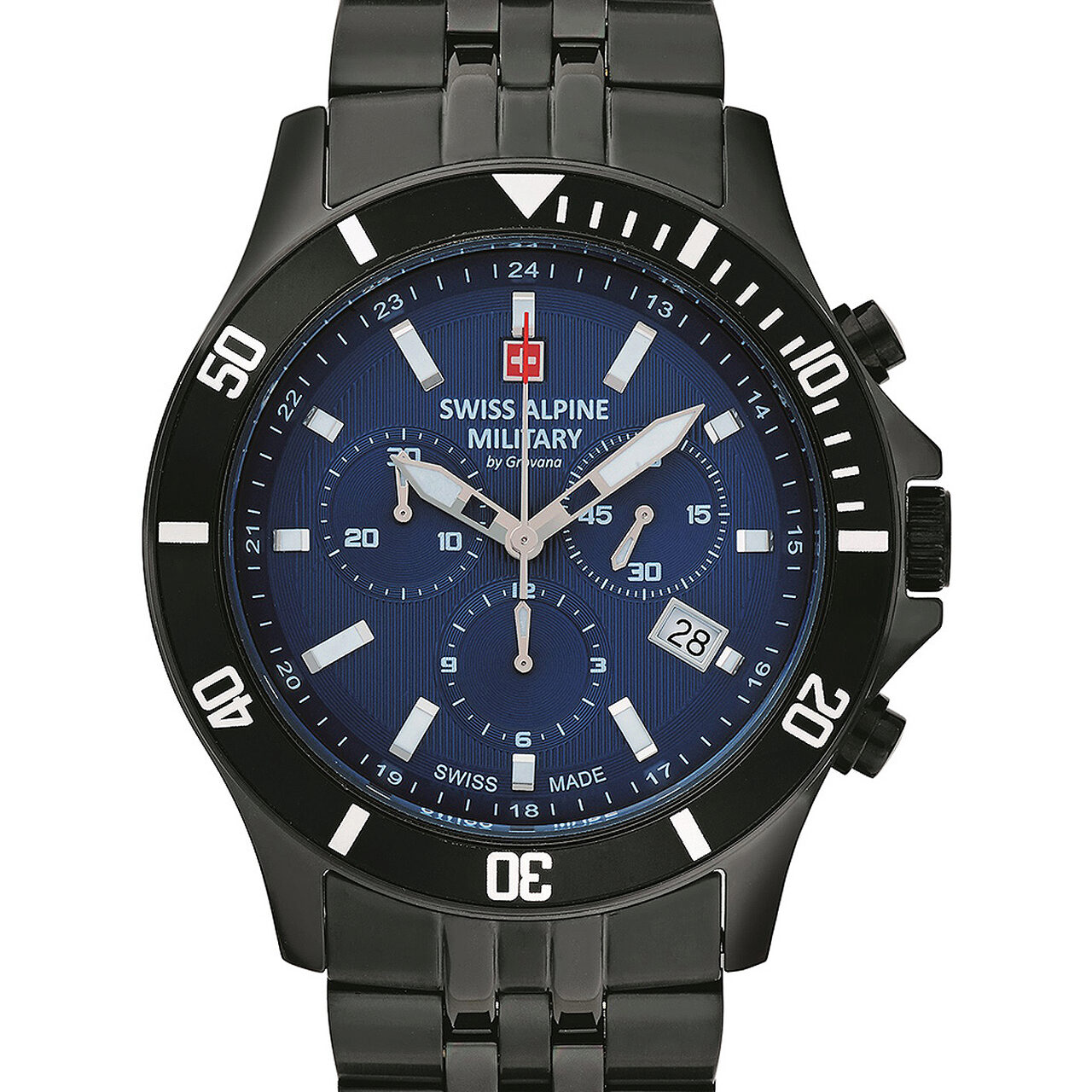 Ceas barbatesc Swiss Military 7022.9175, Quartz, 42mm, 10ATM, Negru