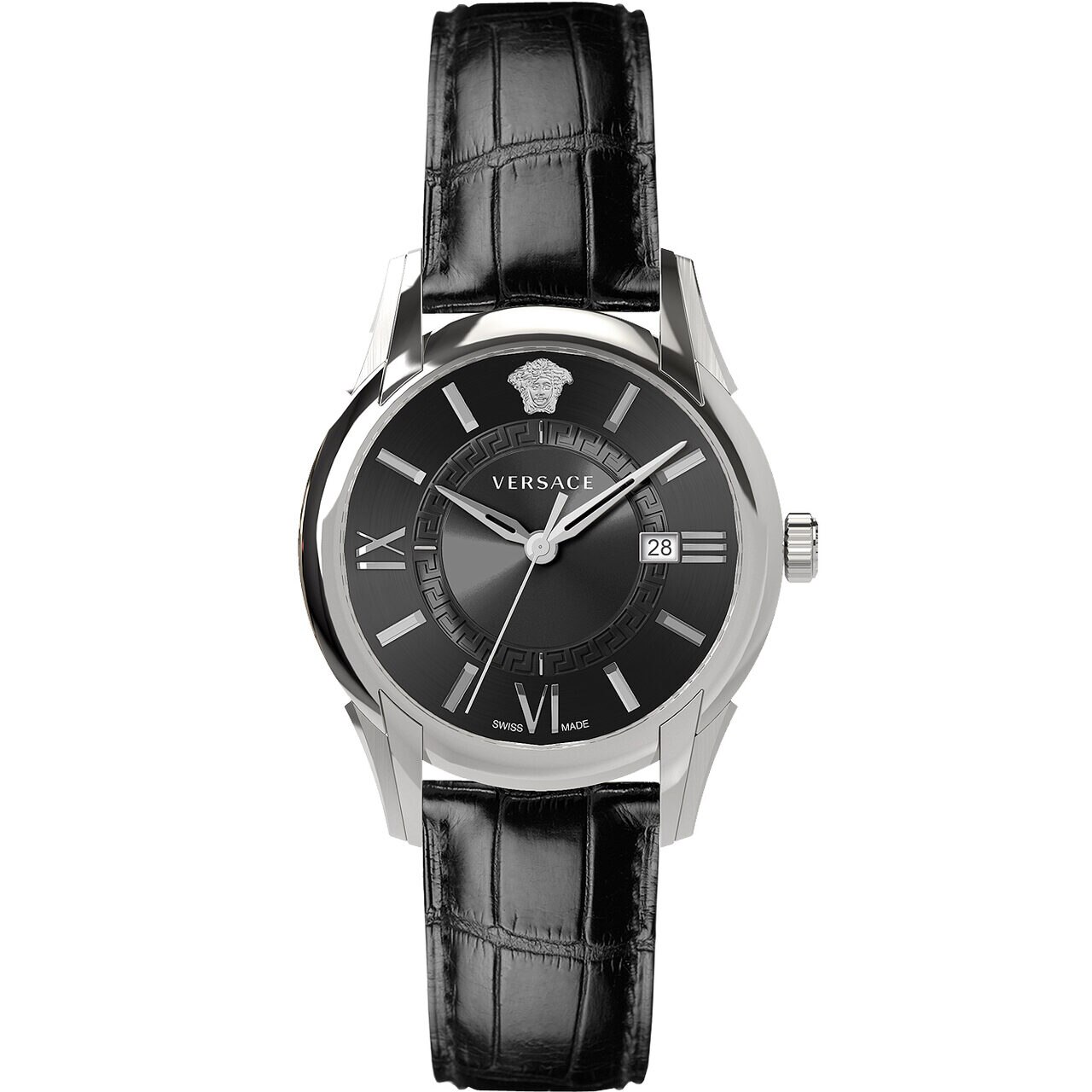 Ceas barbatesc Versace VEUA00120, Quartz, 42mm, 5ATM, Argintiu