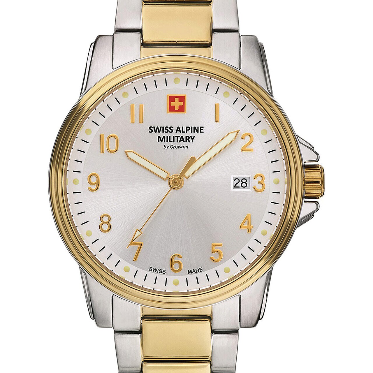 Ceas barbatesc Swiss Military 7011.1142, Quartz, 40mm, 10ATM, Argintiu