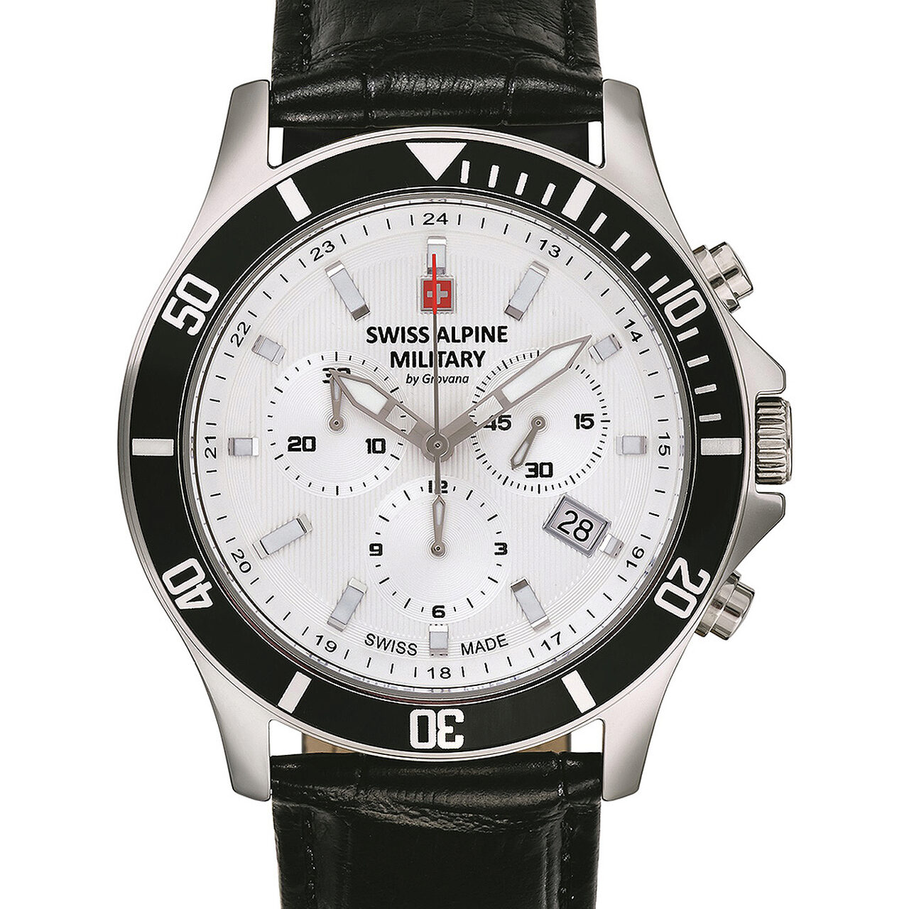 Ceas barbatesc Swiss Military 7022.9532, Quartz, 42mm, 10ATM, Argintiu