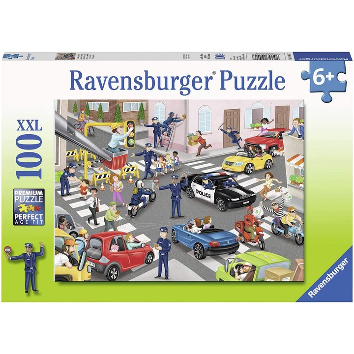 Ravensburger XXL puzzle, 100 db-os - Rendőrségi járőrözés