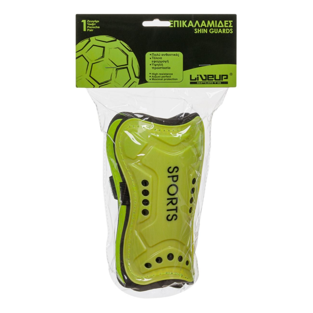Aparatoare fotbal verde, Lioness, 18 cm - eMAG.ro