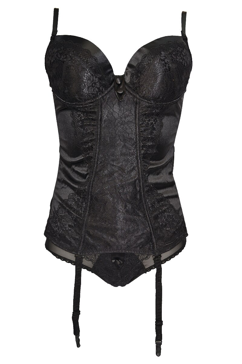 Corset VENERASTYLE Isabel 961, Negru, Negru mat, 80B