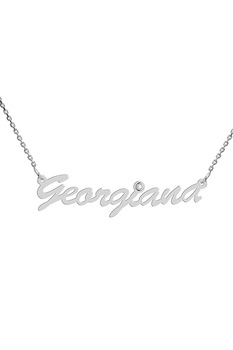 Colier aur alb 14K, Coriolan, nume Georgiana, diamant 0.01 carate GVS1, 42-45 cm Colier aur alb 14K, Coriolan, nume Georgiana, diamant 0.01 carate GVS1, 42-45 cm