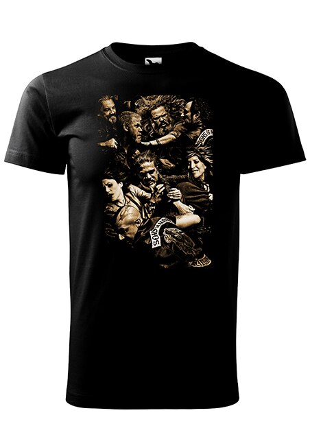 Tricou , K-off ,negru ,Sons of Anarchy the Outlaws