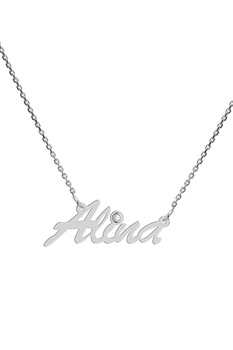 Colier aur alb 14K, Coriolan, nume Alina, diamant 0.01 carate GVS1, 42-45 cm Colier aur alb 14K, Coriolan, nume Alina, diamant 0.01 carate GVS1, 42-45 cm