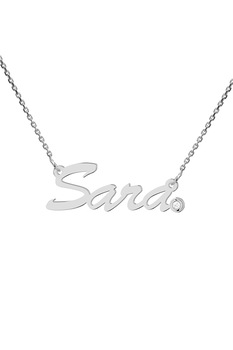 Colier aur alb 14K, Coriolan, nume Sara, diamant 0.01 carate GVS1, 42-45 cm Colier aur alb 14K, Coriolan, nume Sara, diamant 0.01 carate GVS1, 42-45 cm