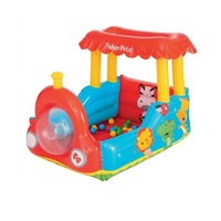loc de joaca trenulet gonflabil pentru copii cu 20 bile colorate magic land multicolor 135x95x90 cm imagen 30_0_
0