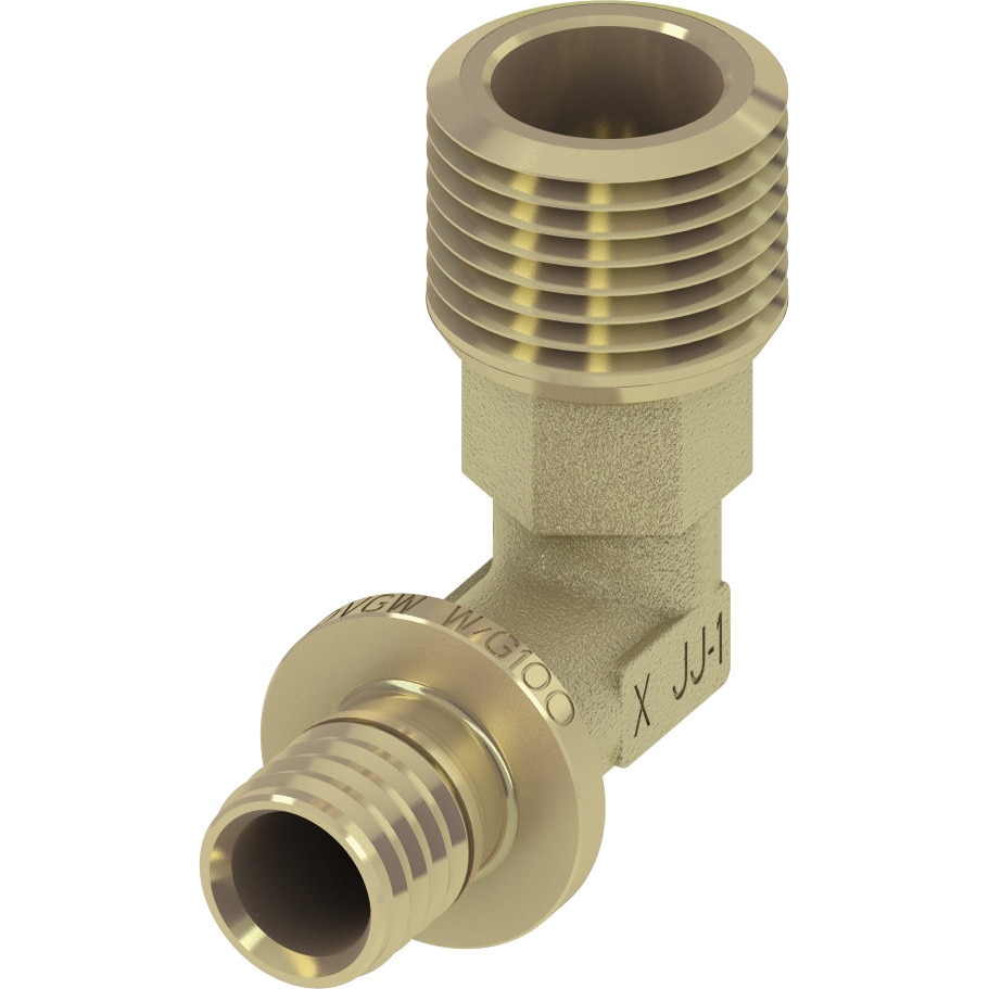 Cot cu filet exterior TECEflex, alama standard, dim. 25 x FE 1