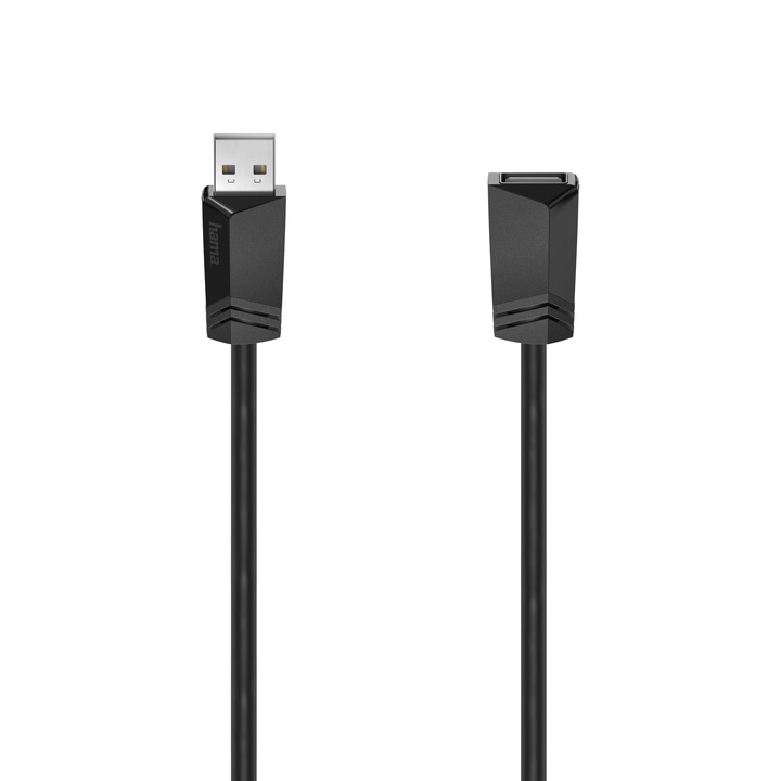 Удължителен кабел USB Hama, USB 2.0, 480 Mbit/s, 3 м
