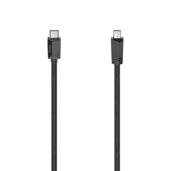Hama USB-C kábel USB-C - mini-USB csatlakozó, USB 2.0, 480 Mbit / s, 0,75 m