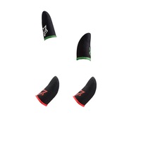 set 4 x manusi profesionale gaming fox green - red  fibra carbon pentru pubg fortnite call of duty playsmartshop imagen 14_0_
0
