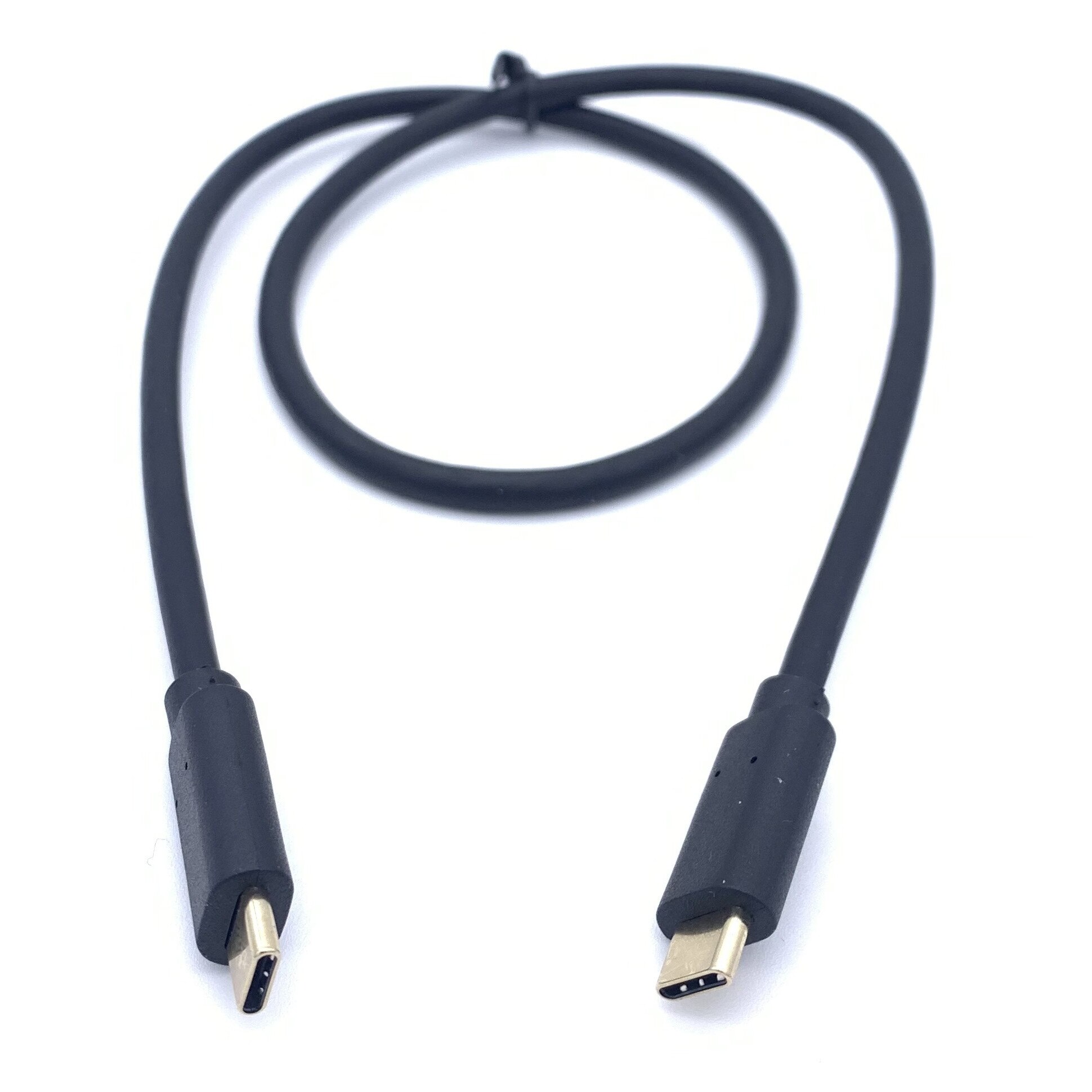 Cablu USB Type C 3.1 (tata) la USB Type C 3.1 (tata), Fast Charging, Data Sync, Compatibil MacBook Pro, Nitendo Switch, Huawei, 0.6m, Conectori Auriti