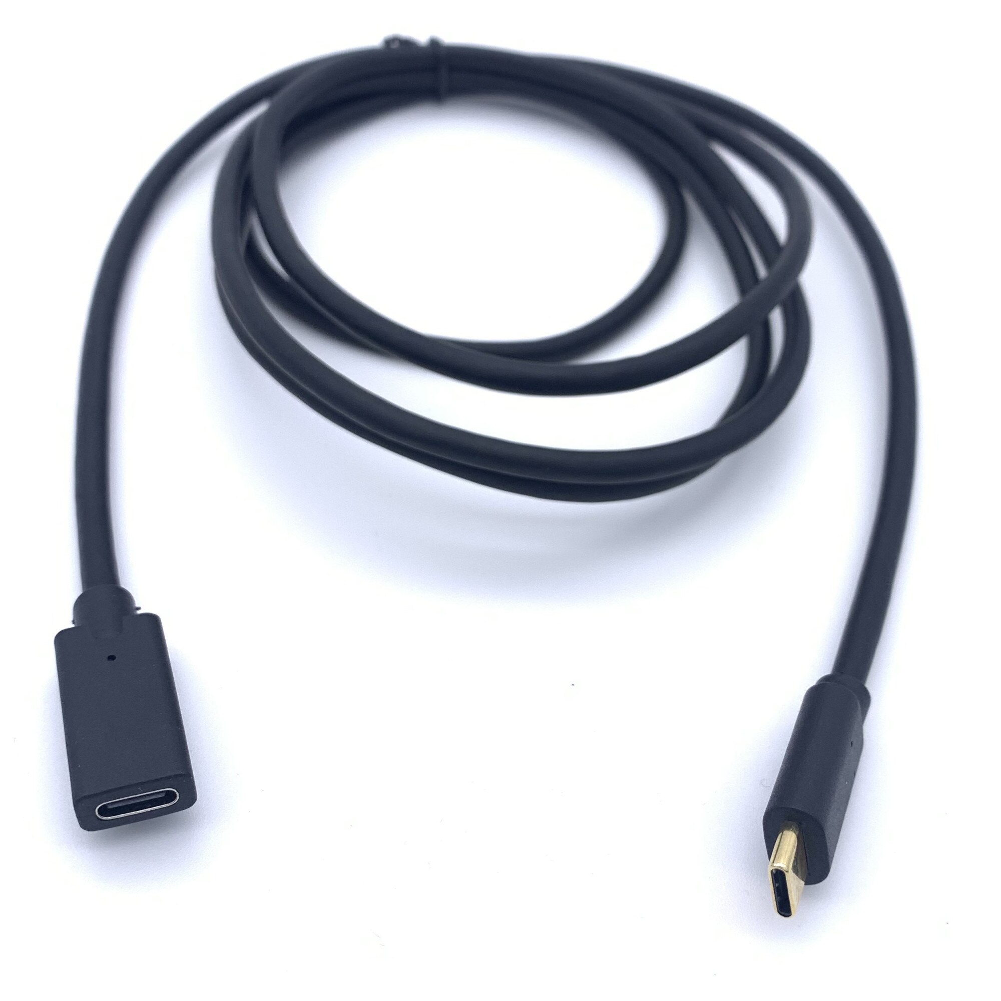 Cablu Extensie USB-C 3.1 (mama) la USB Type C (tata), Fast Charging, Data Sync, Compatibil MacBook Pro, Nitendo Switch, Huawei, Conectori Auriti 1.8m