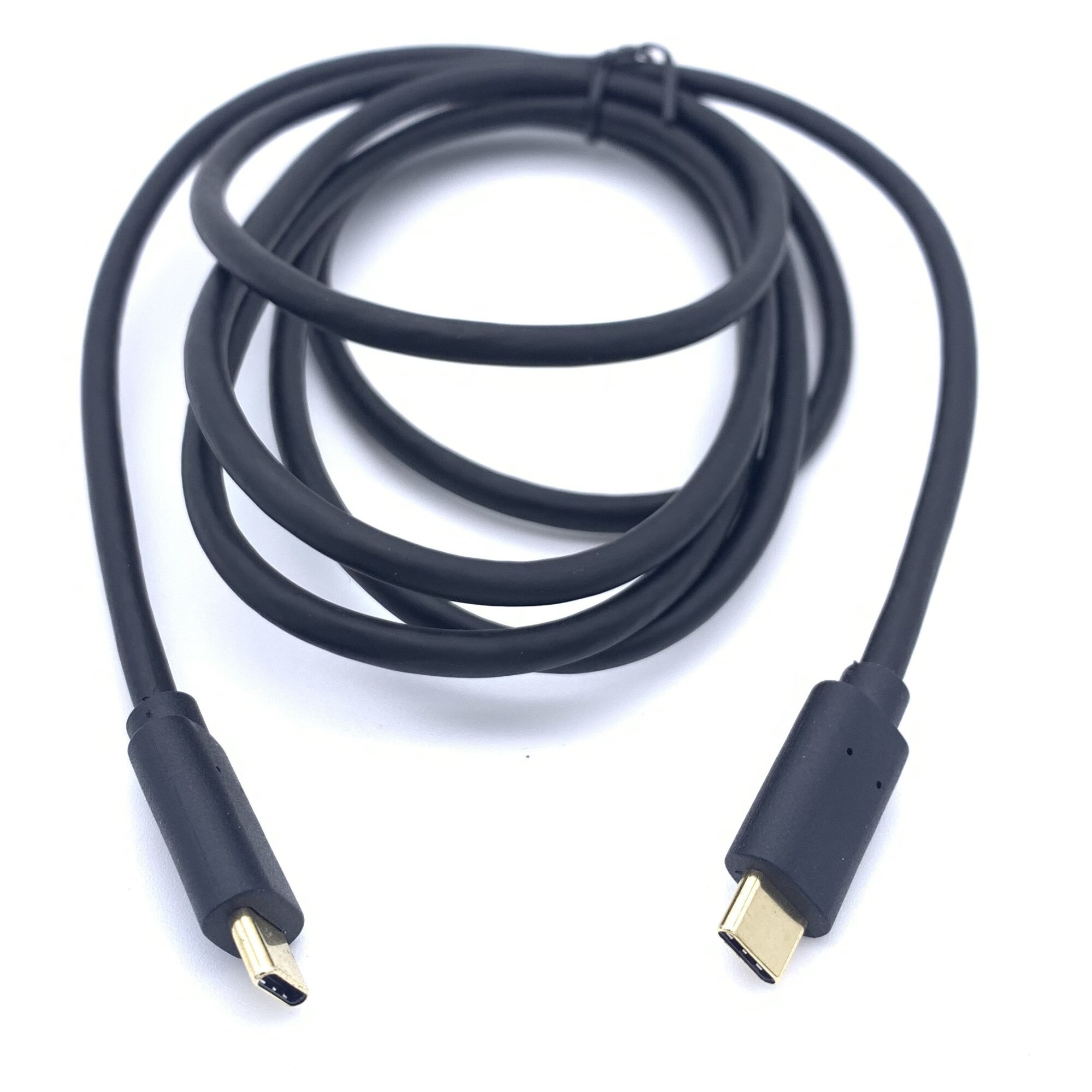 Cablu USB Type C 3.1 (tata) la USB Type C 3.1 (tata), Fast Charging, Data Sync, Compatibil MacBook Pro, Nitendo Switch, Huawei, 1.8m, Conectori Auriti