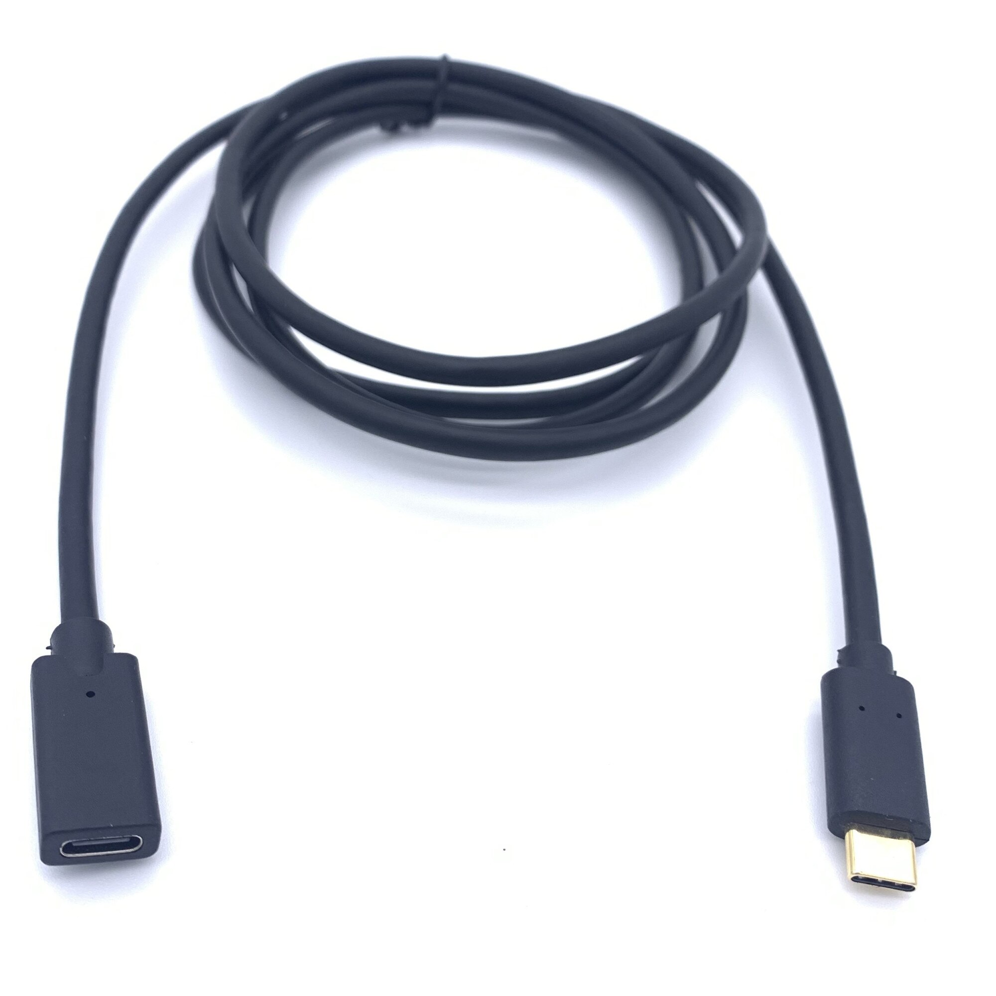Cablu Extensie USB-C 3.1 (mama) la USB Type C (tata), Fast Charging, Data Sync, Compatibil MacBook Pro, Nitendo Switch, Huawei, Conectori Auriti 1m